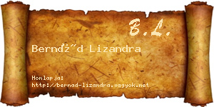 Bernád Lizandra névjegykártya